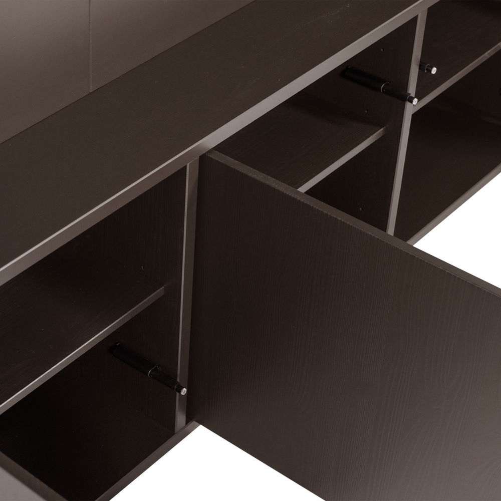 MEGGY TV OPBERGKAST 160 CM GRENEN MIDDENBRUIN [fsc]