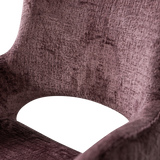 ELIVA EETKAMERSTOEL STRUCTURE VELVET PAARS - SET VAN 2