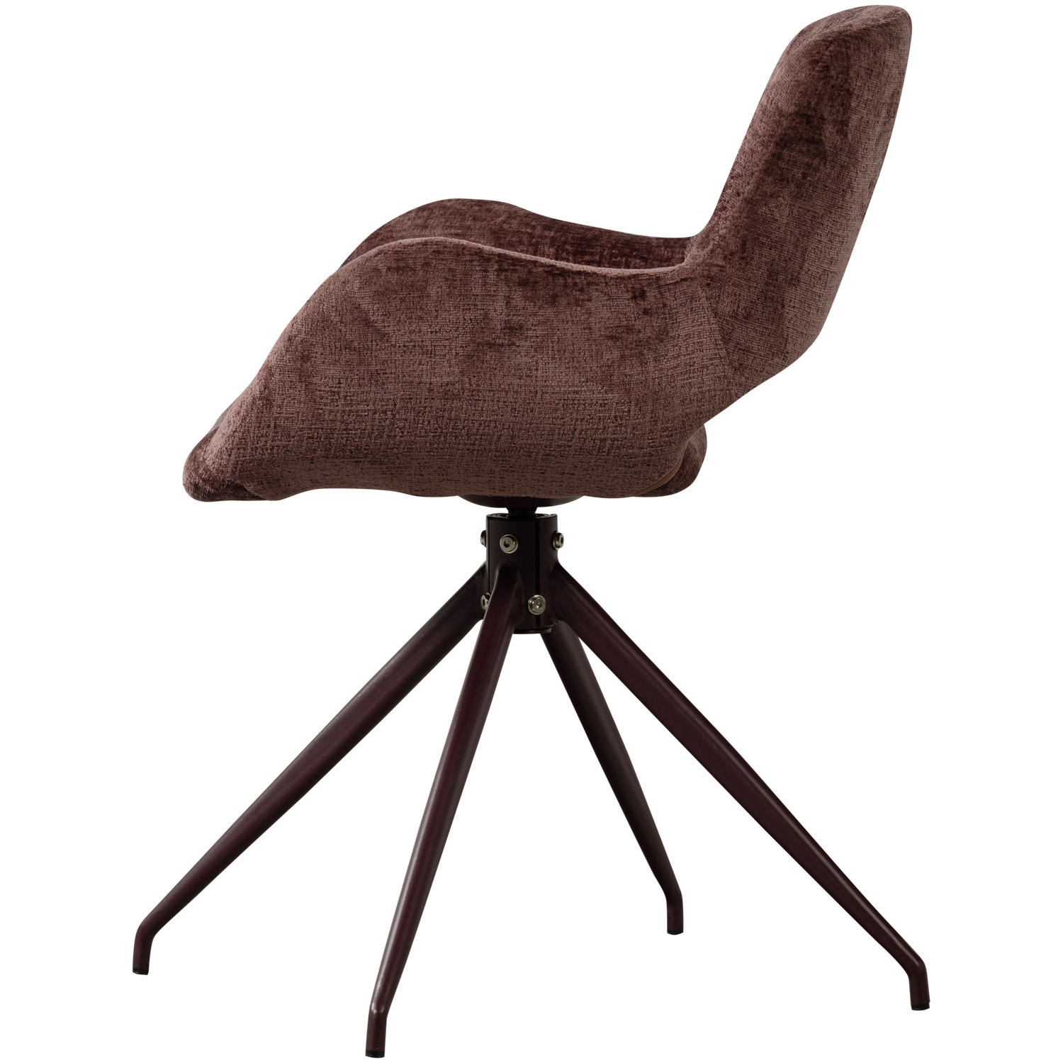 ELIVA EETKAMERSTOEL STRUCTURE VELVET PAARS - SET VAN 2