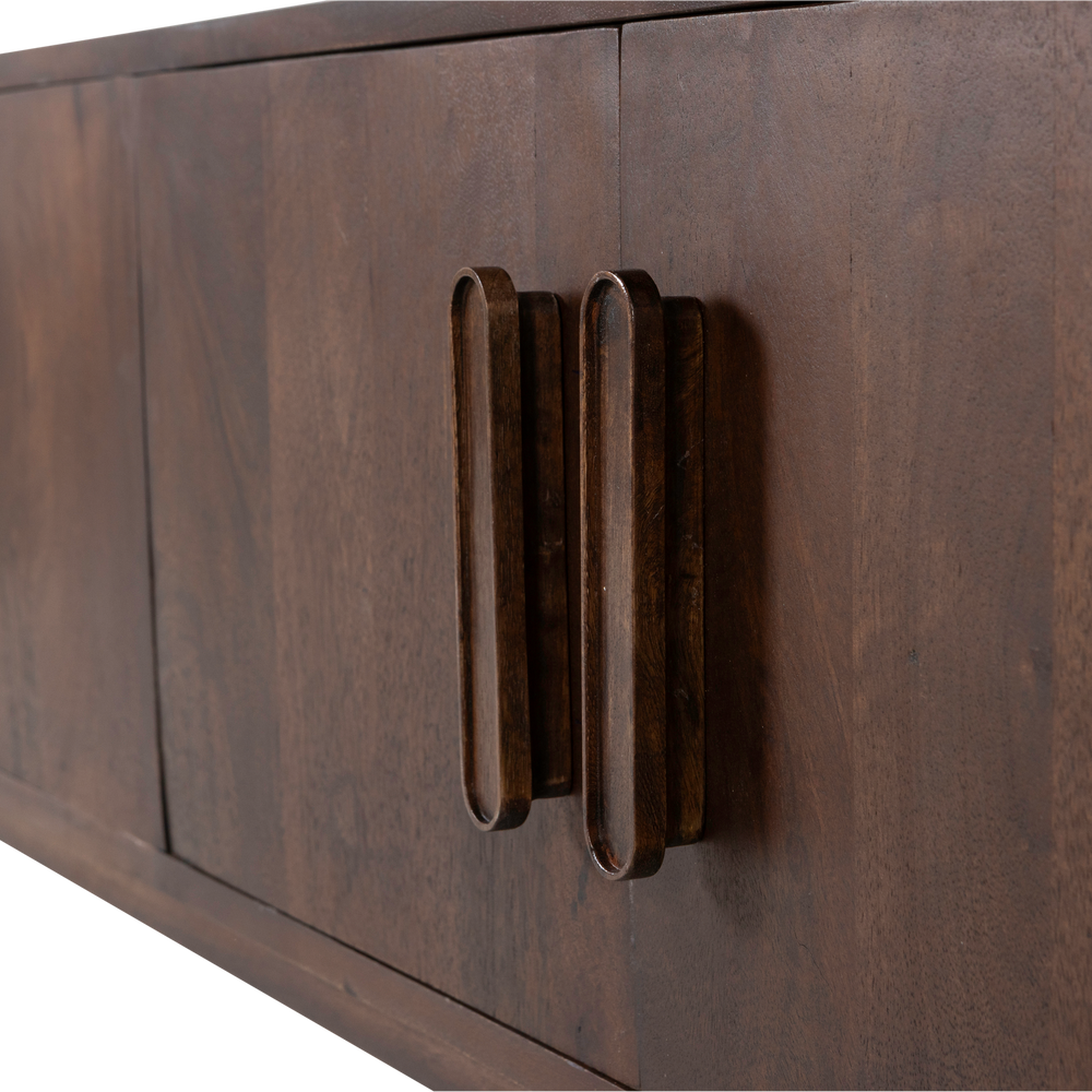 LIYA TV MEUBEL 150 CM MANGOHOUT DONKERBRUIN