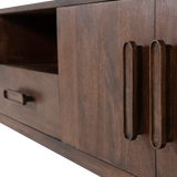 LIYA TV MEUBEL 200 CM MANGOHOUT DONKERBRUIN