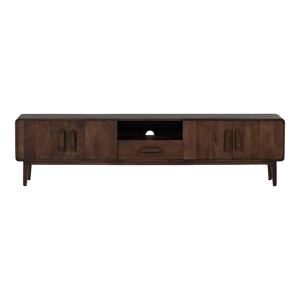 LIYA TV MEUBEL 200 CM MANGOHOUT DONKERBRUIN