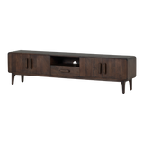 LIYA TV MEUBEL 200 CM MANGOHOUT DONKERBRUIN