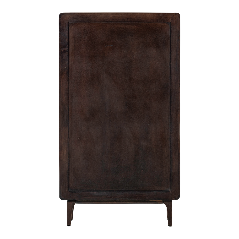 LIYA 2-DEURS KAST MANGOHOUT DONKERBRUIN