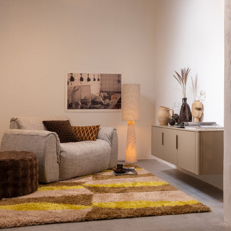 BAGGY LOVESEAT GEWEVEN STOF NATUREL MELANGE