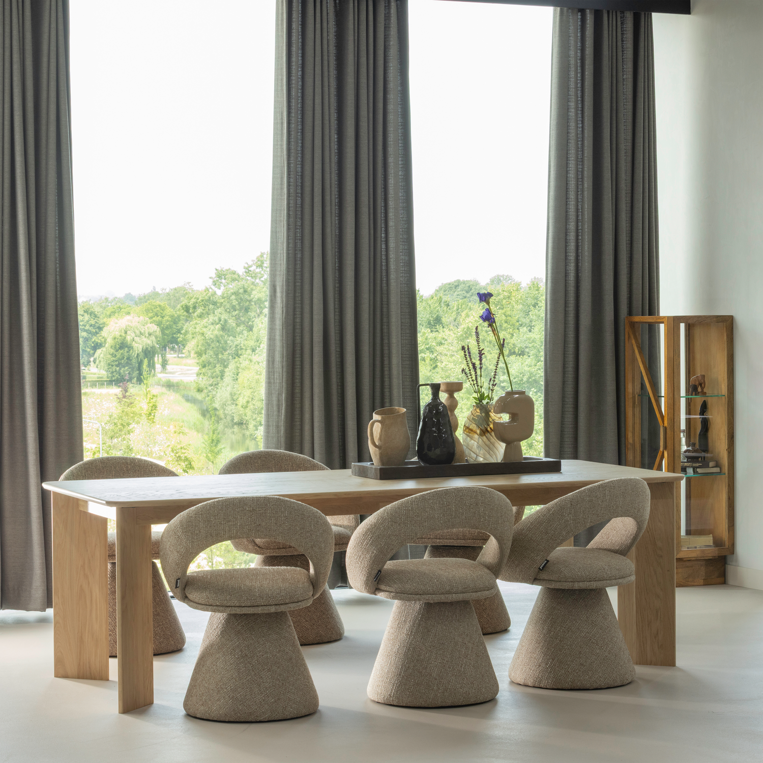 KELLA 1-DEURS KAST MANGOHOUT BRUIN