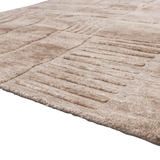 WOOOD - Lovi vloedkleed polyester/katoen taupe 170x240cm