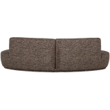 BATAVIER HALF RONDE BANK 4-ZITS BRUIN MELANGE