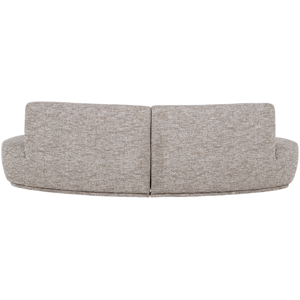 BATAVIER HALF RONDE BANK 4-ZITS ZAND MELANGE