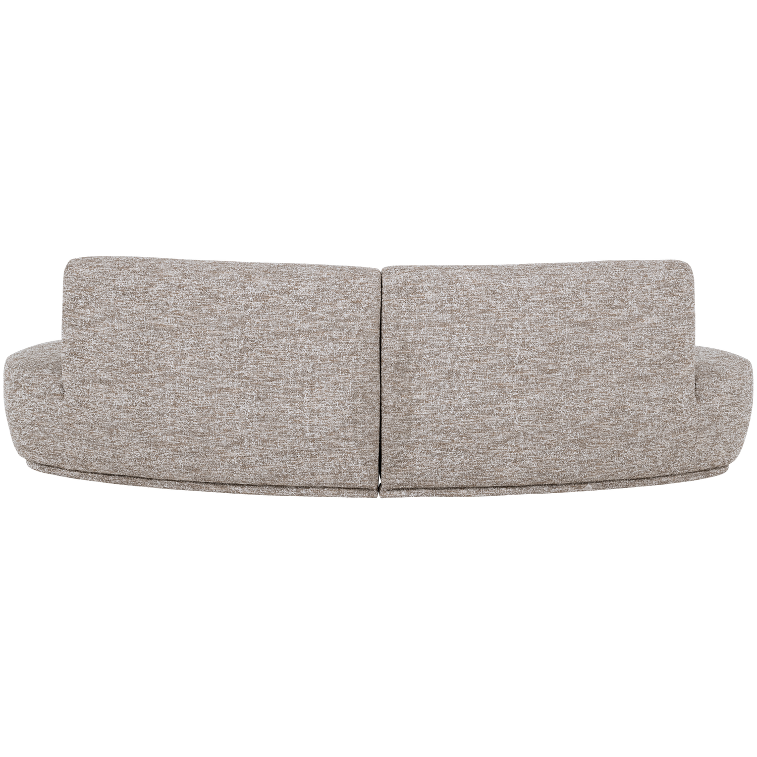 BATAVIER HALF RONDE BANK 4-ZITS ZAND MELANGE