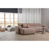 NOVI CHAISE LONGUE ELEMENT ARM LINKS BOUCLE TAUPE