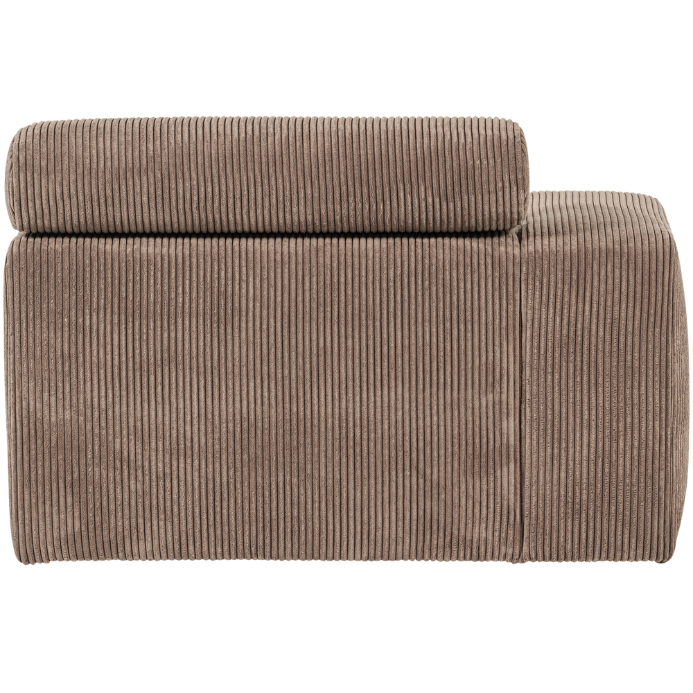 NOVI CHAISE LONGUE ELEMENT ARM LINKS RIBSTOF TAUPE