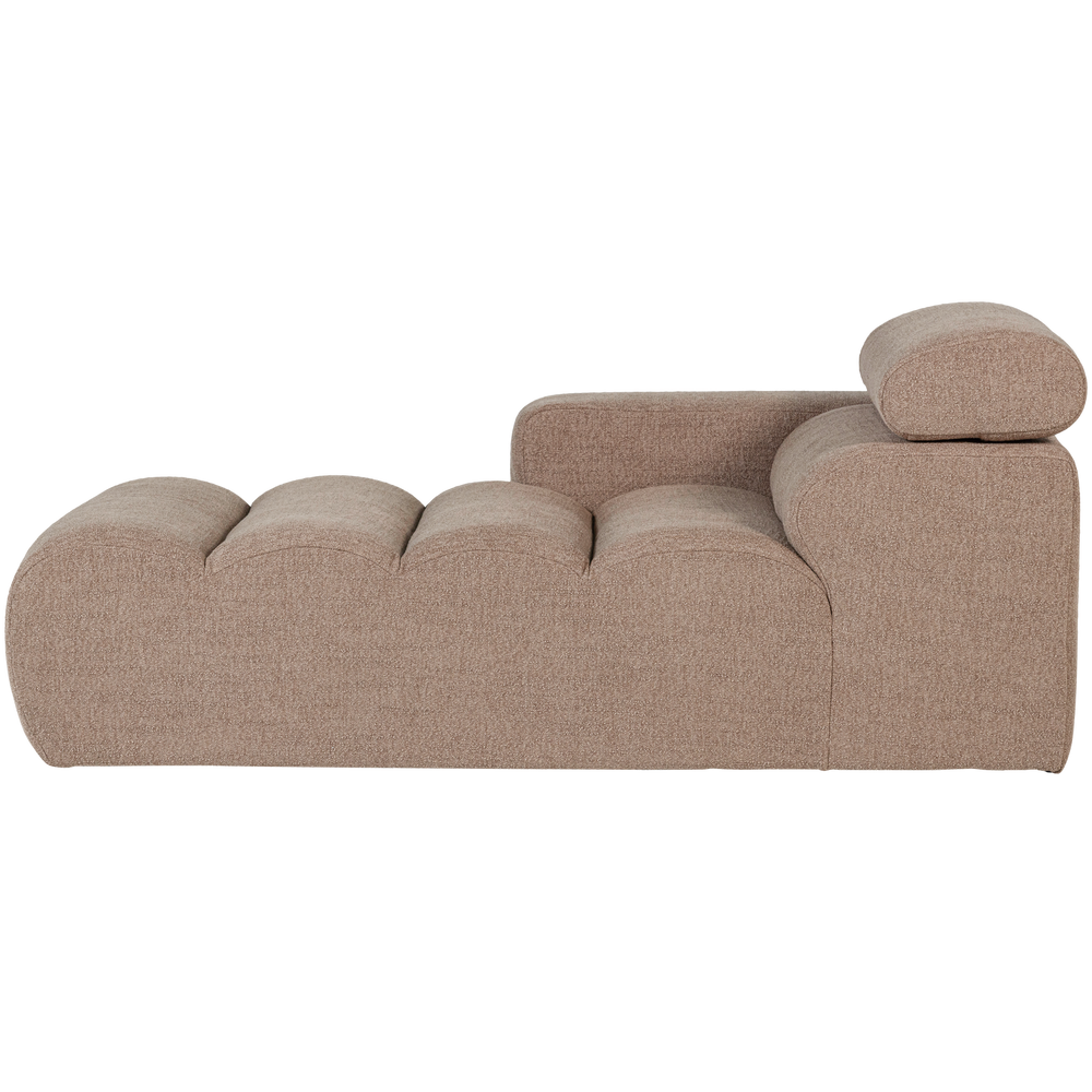 NOVI CHAISE LONGUE ELEMENT ARM LINKS BOUCLE TAUPE