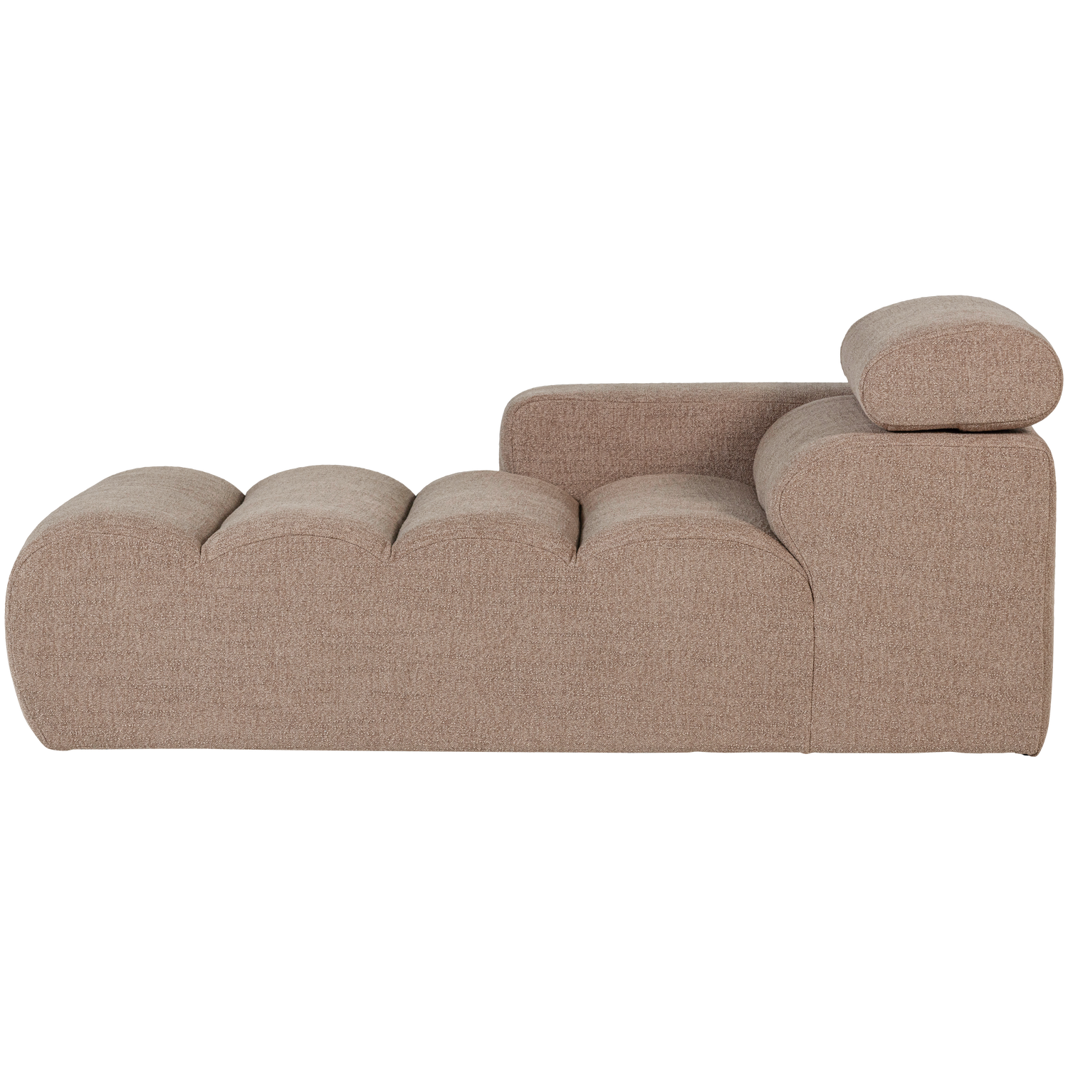 NOVI CHAISE LONGUE ELEMENT ARM LINKS BOUCLE TAUPE