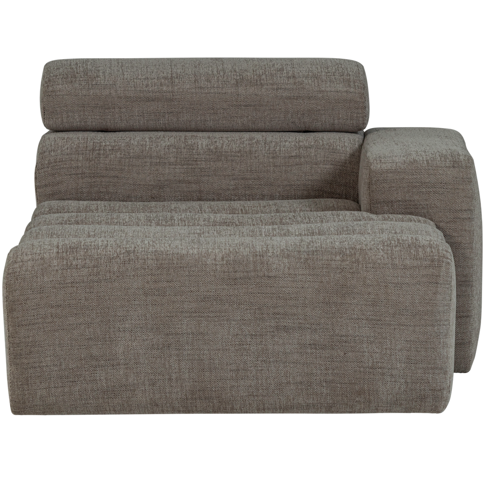 NOVI CHAISE LONGUE ELEMENT ARM RECHTS GRIJS MELANGE