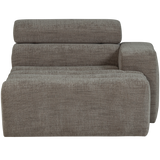 NOVI CHAISE LONGUE ELEMENT ARM RECHTS GRIJS MELANGE