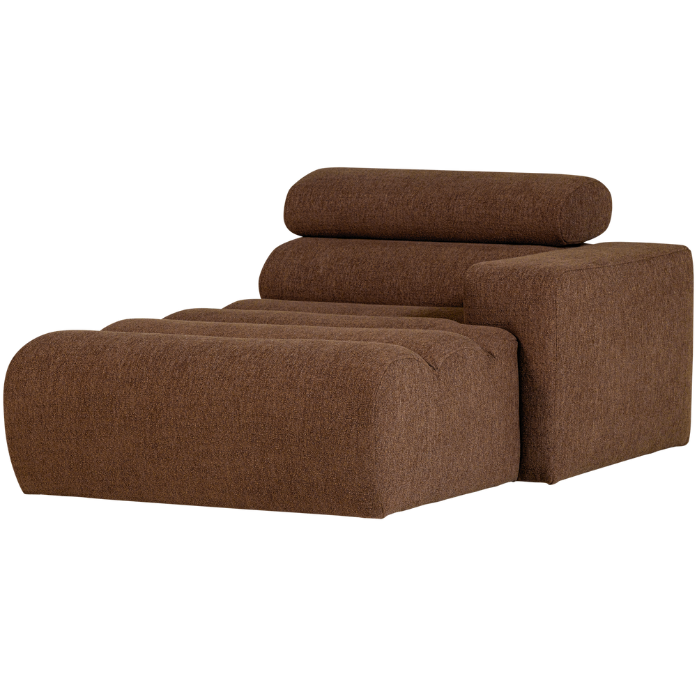 NOVI CHAISE LONGUE ELEMENT ARM RECHTS BOUCLE MOKKABRUIN