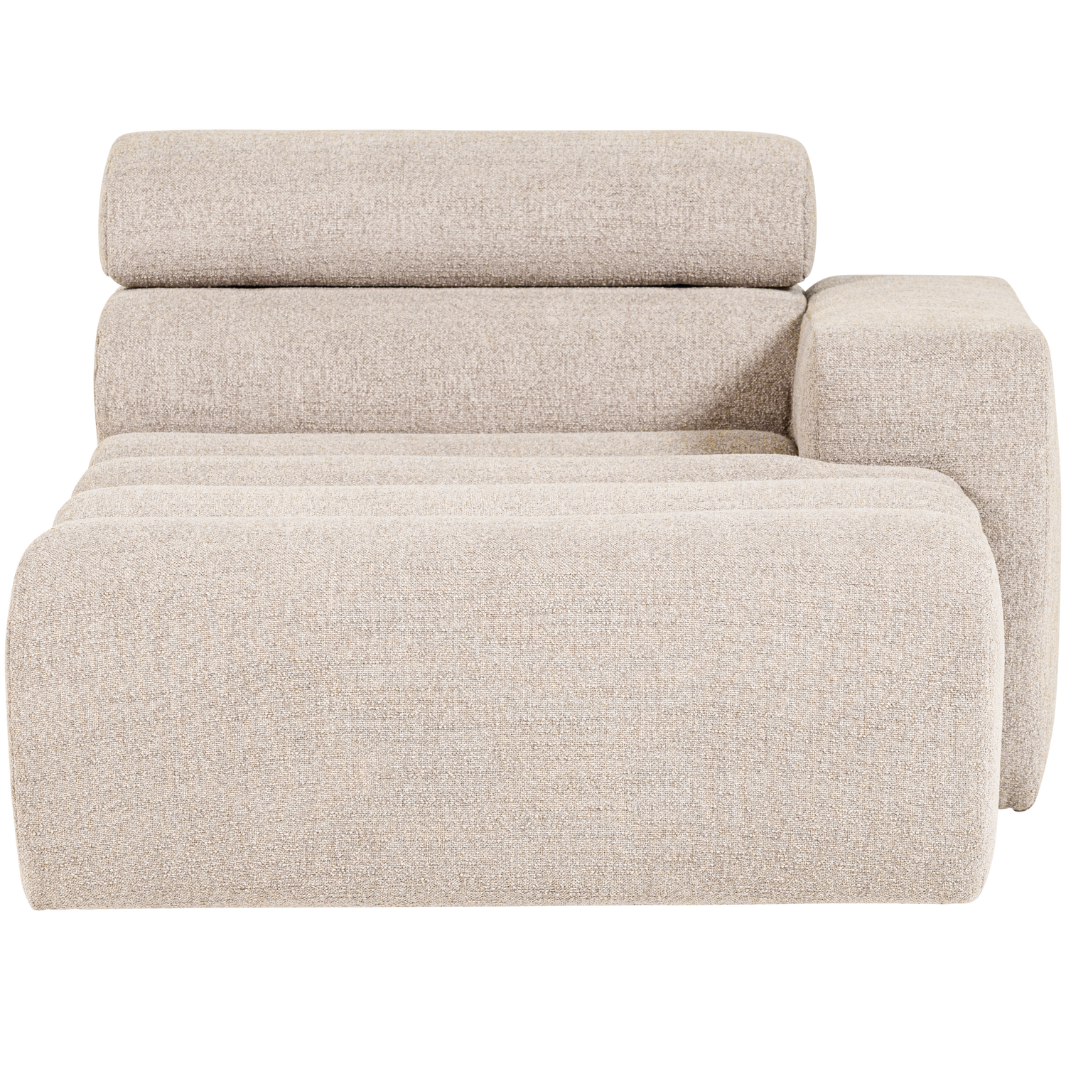 NOVI CHAISE LONGUE ELEMENT ARM RECHTS BOUCLE NATUREL