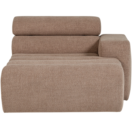 NOVI CHAISE LONGUE ELEMENT ARM RECHTS BOUCLE TAUPE