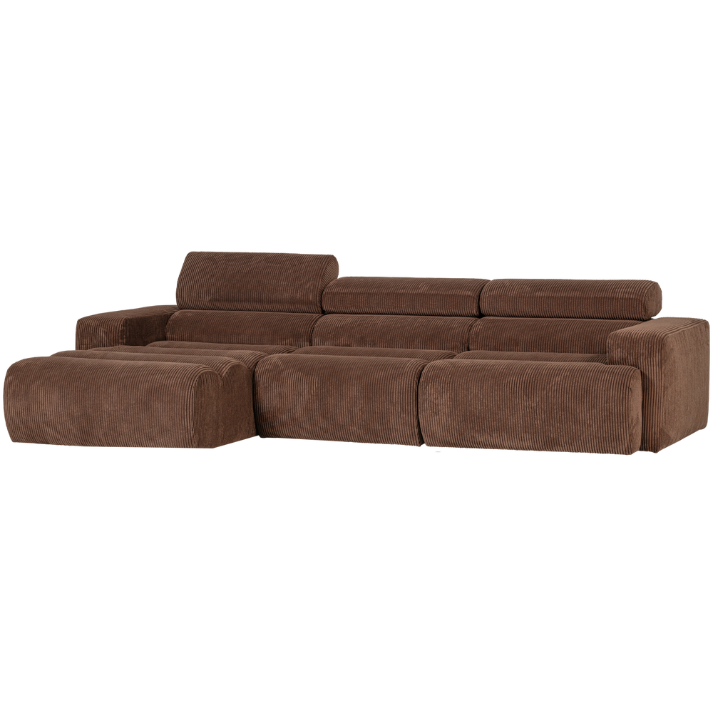 NOVI CHAISE LONGUE BANK LINKS RIBSTOF MOKKABRUIN