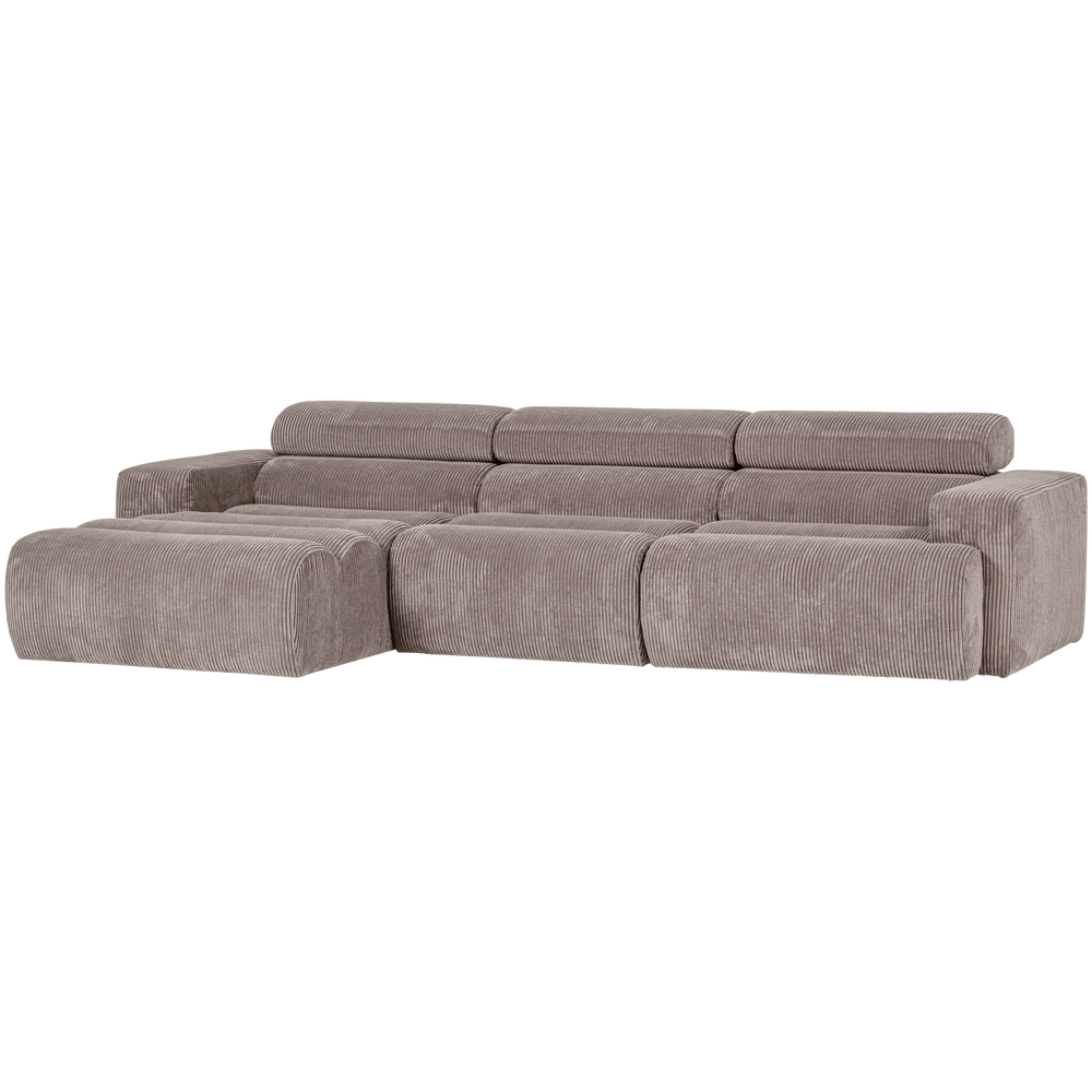 NOVI CHAISE LONGUE BANK LINKS RIBSTOF ZAND