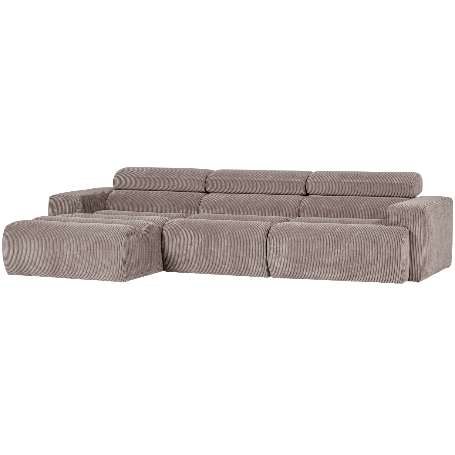NOVI CHAISE LONGUE BANK LINKS RIBSTOF ZAND