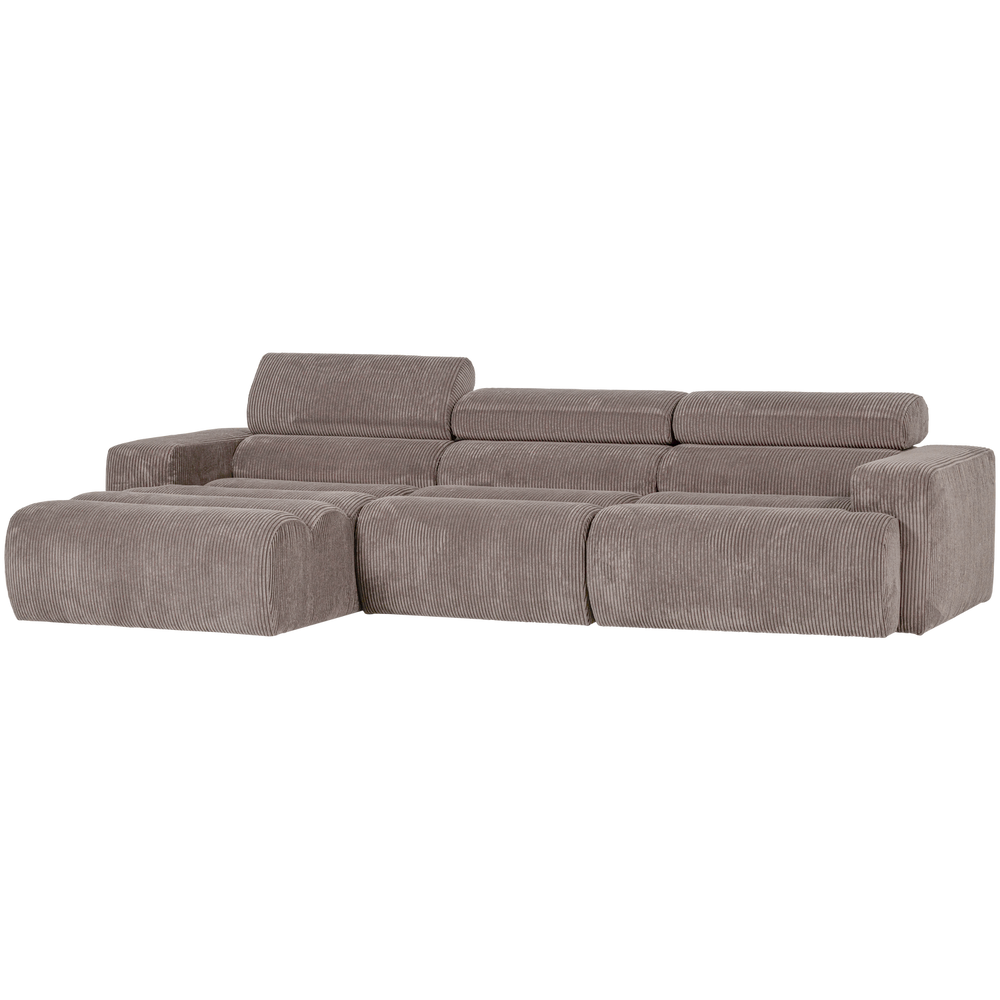 NOVI CHAISE LONGUE BANK LINKS RIBSTOF ZAND