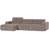 NOVI CHAISE LONGUE BANK LINKS RIBSTOF ZAND