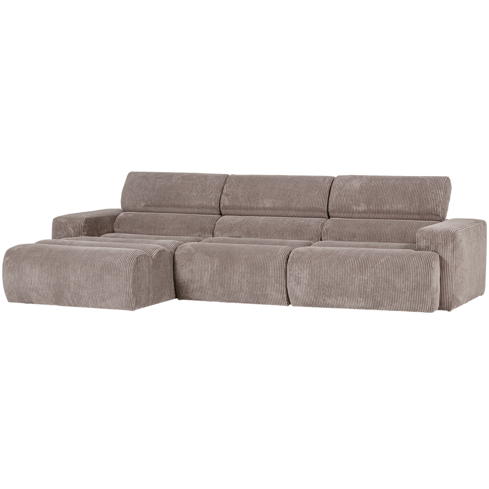 NOVI CHAISE LONGUE BANK LINKS RIBSTOF ZAND