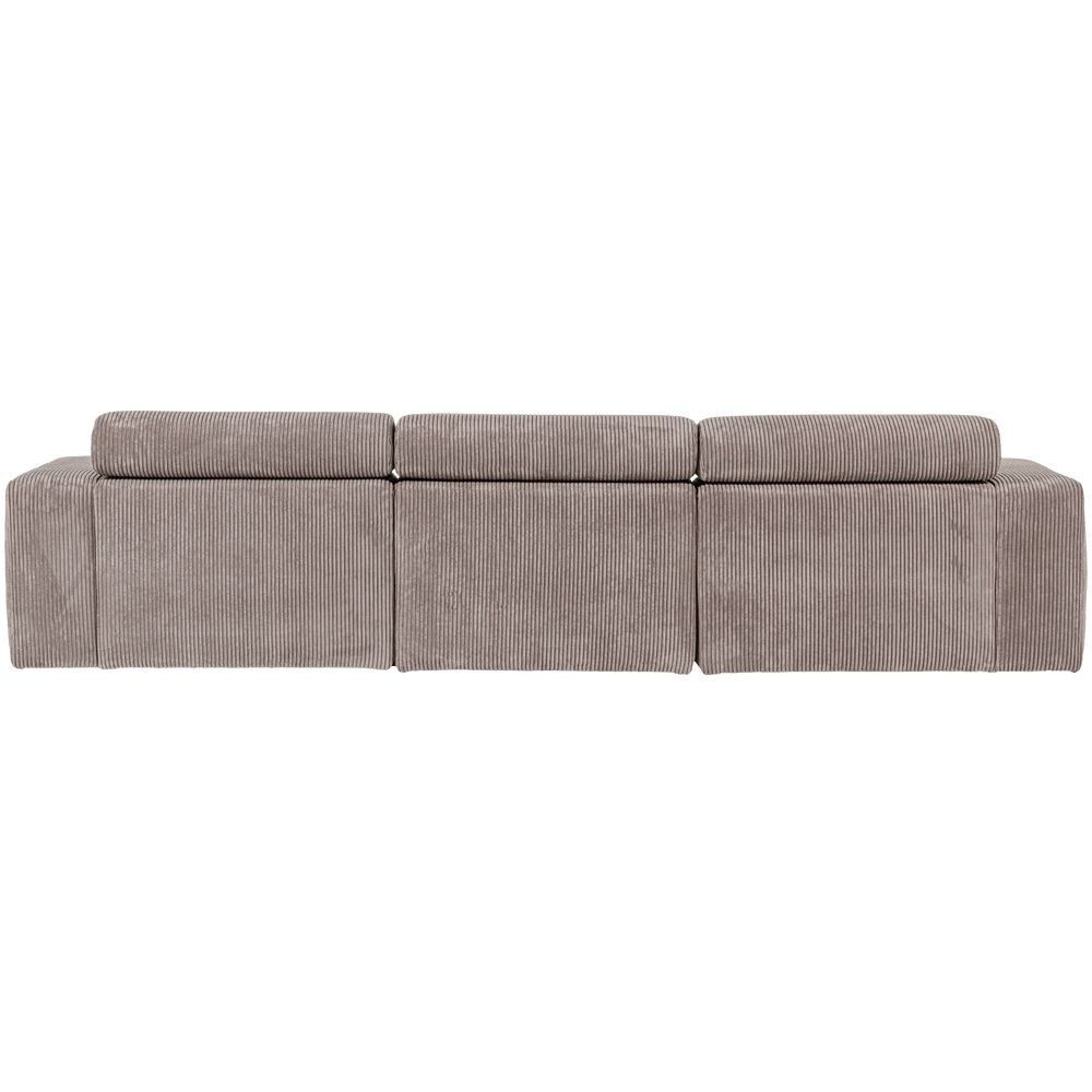 NOVI CHAISE LONGUE BANK LINKS RIBSTOF ZAND