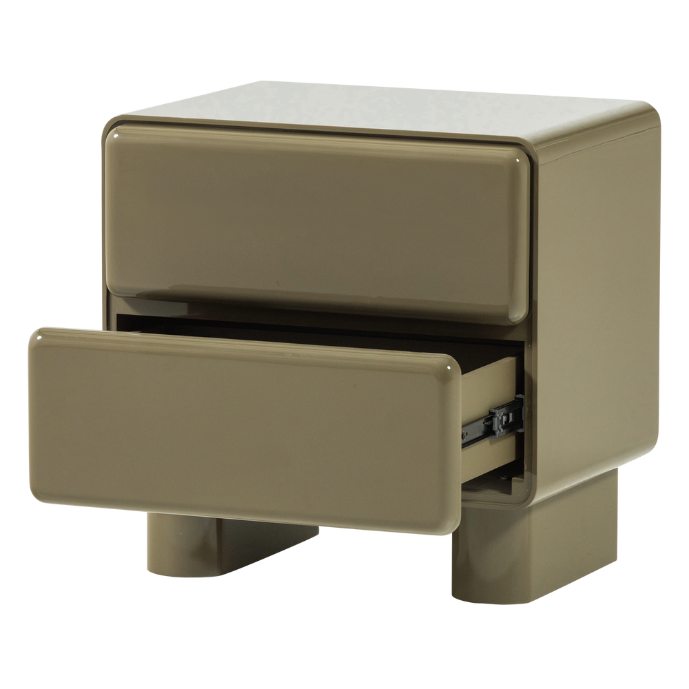 LUSTRA LADEKAST/NACHTKASTJE HOUT HOOGGLANS GROEN [fsc]