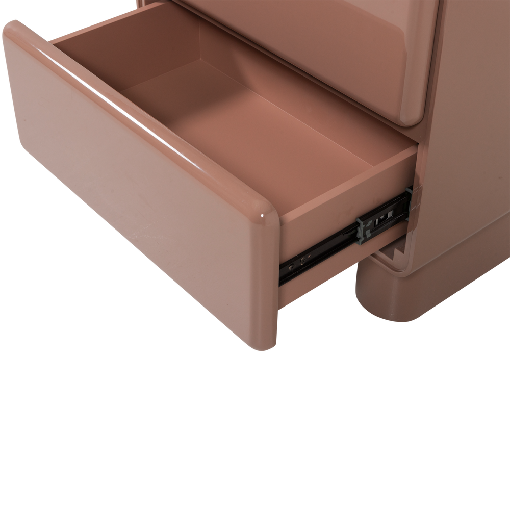 LUSTRA LADEKAST/NACHTKASTJE HOUT HOOGGLANS OUDROZE [fsc]