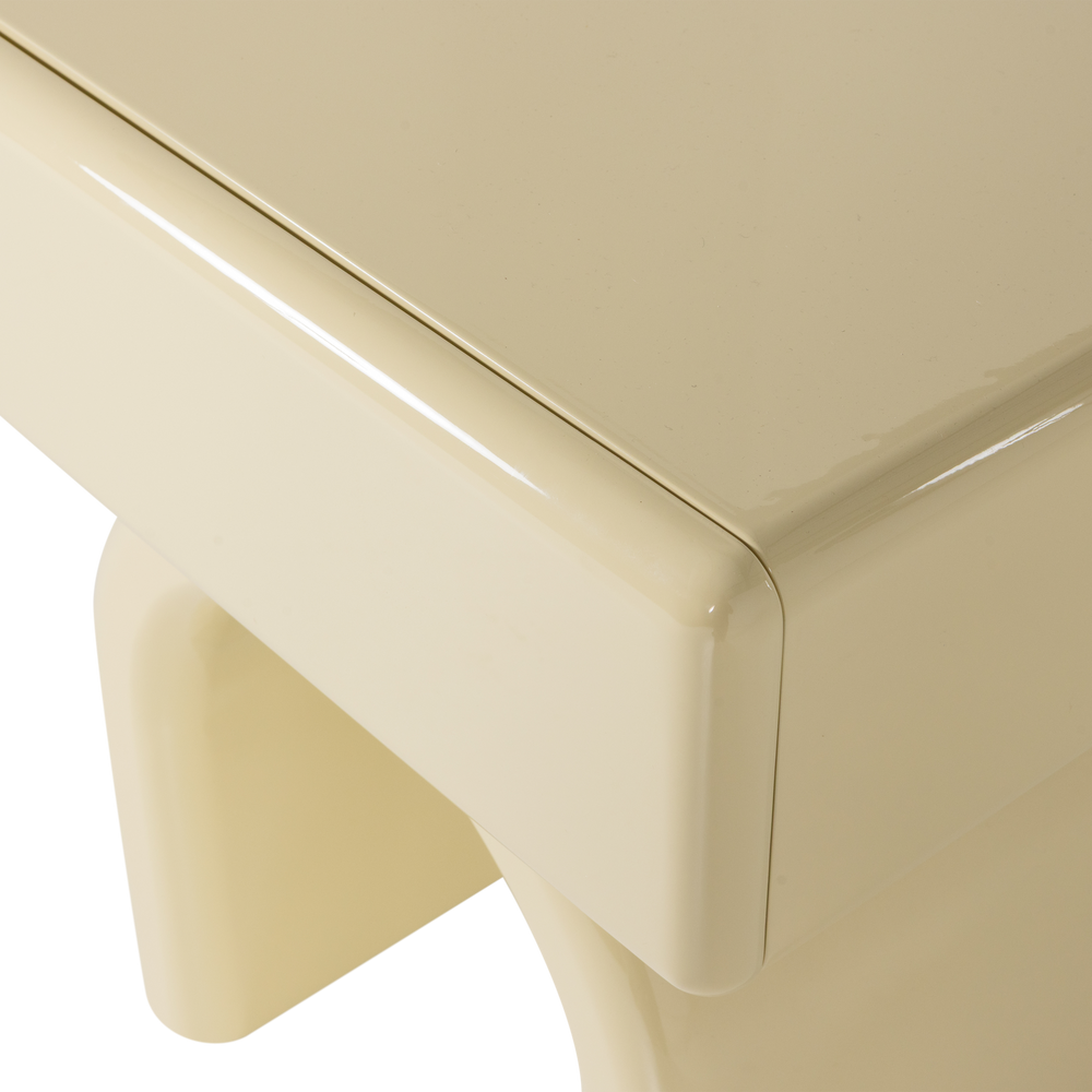 ZOREL LADEKAST/NACHTKASTJE HOUT HOOGGLANS ZACHTGROEN [fsc]