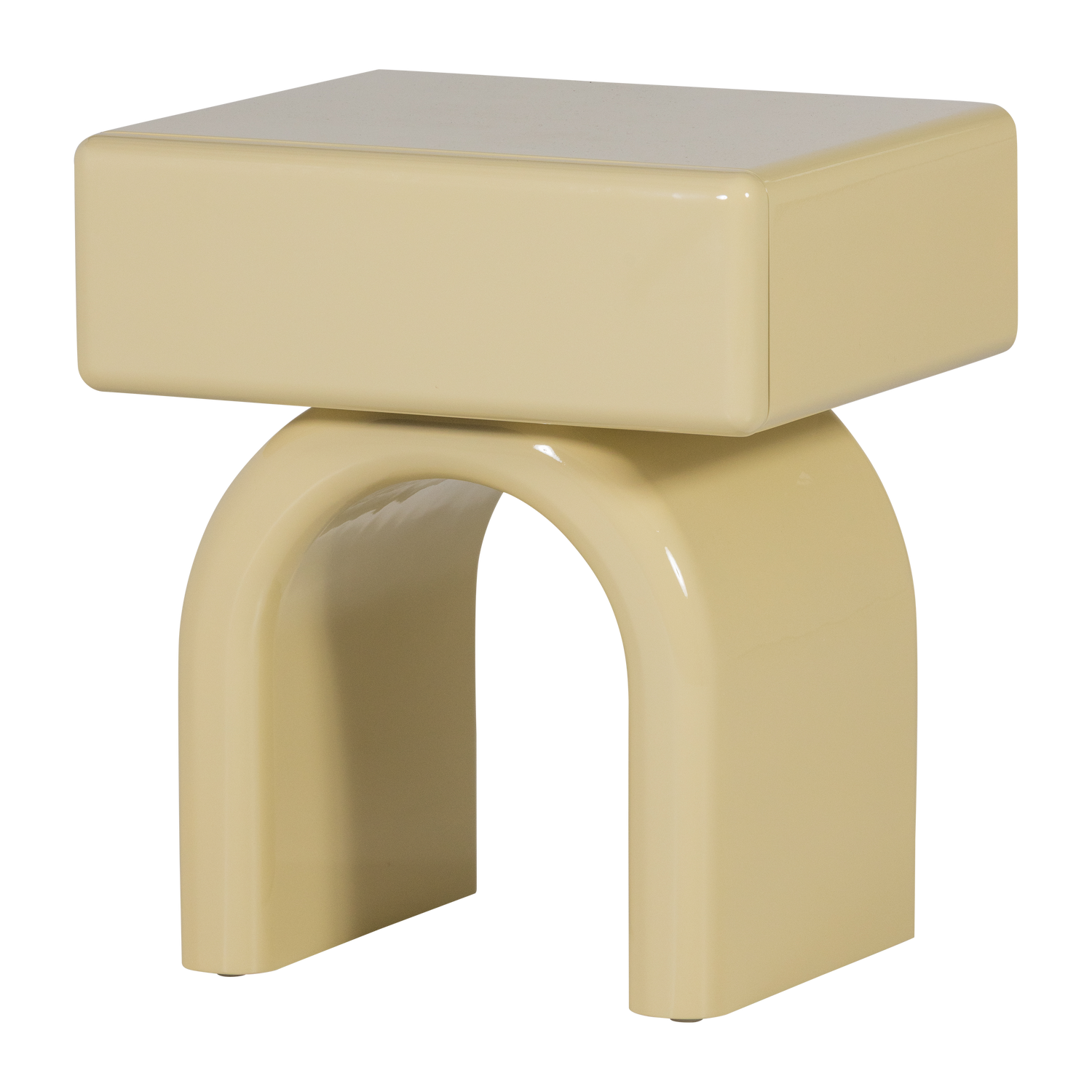 ZOREL LADEKAST/NACHTKASTJE HOUT HOOGGLANS ZACHTGROEN [fsc]