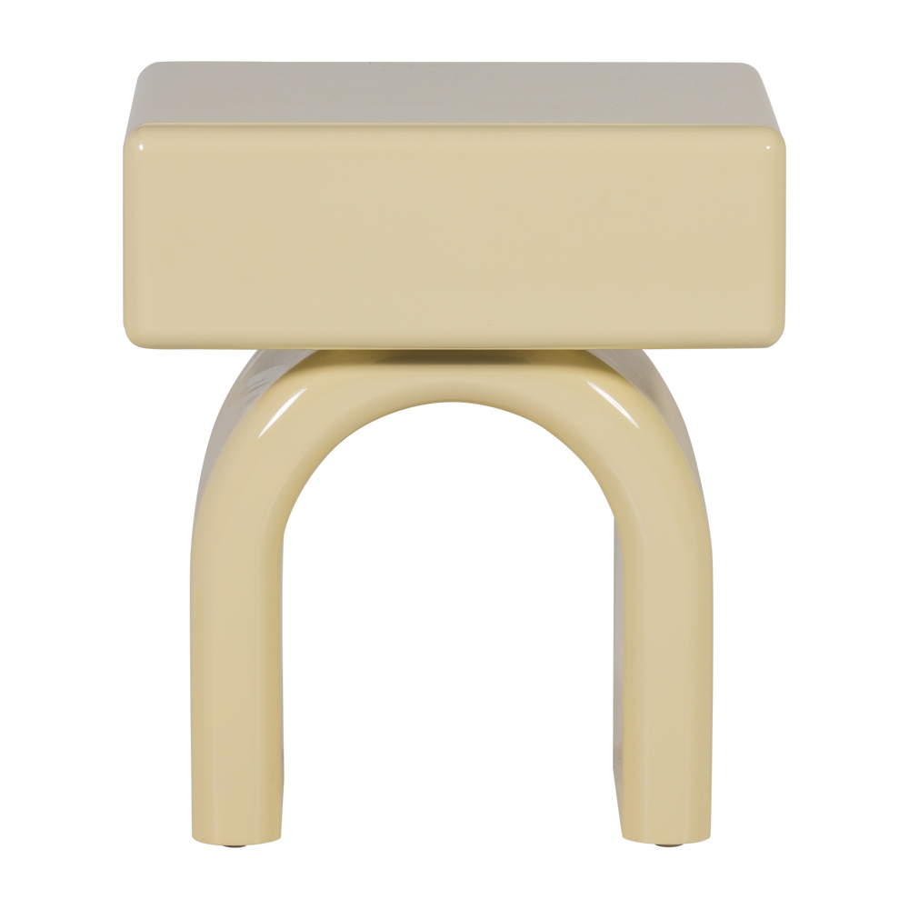 ZOREL LADEKAST/NACHTKASTJE HOUT HOOGGLANS ZACHTGROEN [fsc]