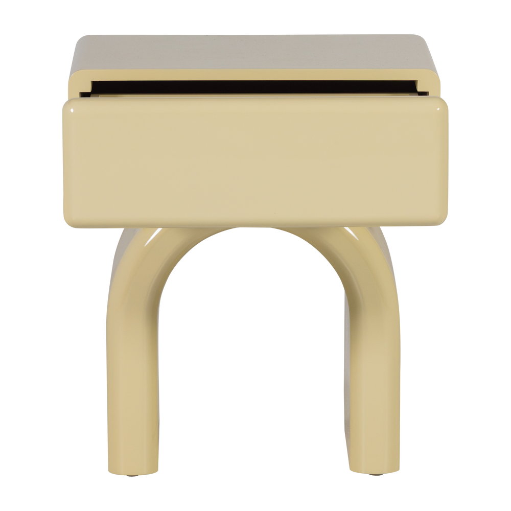 ZOREL LADEKAST/NACHTKASTJE HOUT HOOGGLANS ZACHTGROEN [fsc]