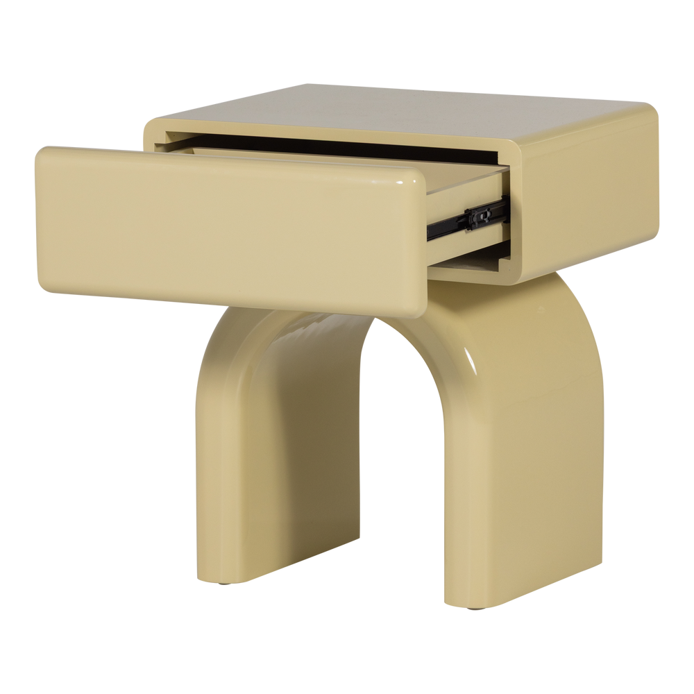 ZOREL LADEKAST/NACHTKASTJE HOUT HOOGGLANS ZACHTGROEN [fsc]