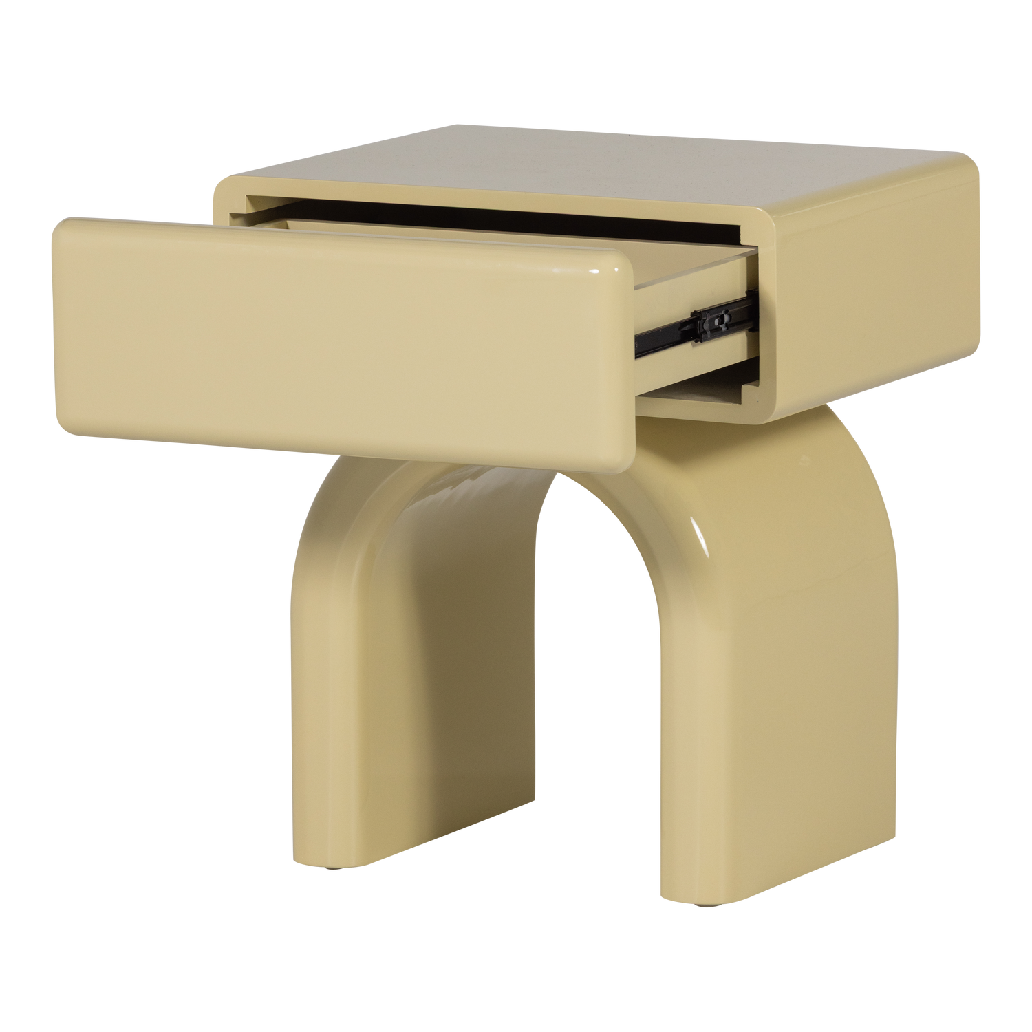 ZOREL LADEKAST/NACHTKASTJE HOUT HOOGGLANS ZACHTGROEN [fsc]