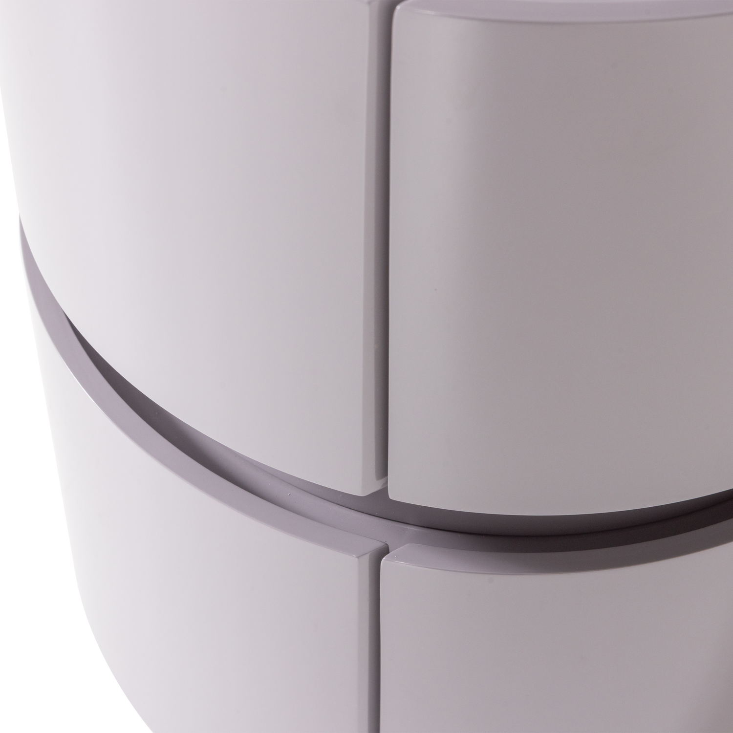 LUNEX LADEKAST/NACHTKASTJE HOUT HOOGGLANS LICHTGRIJS [fsc]