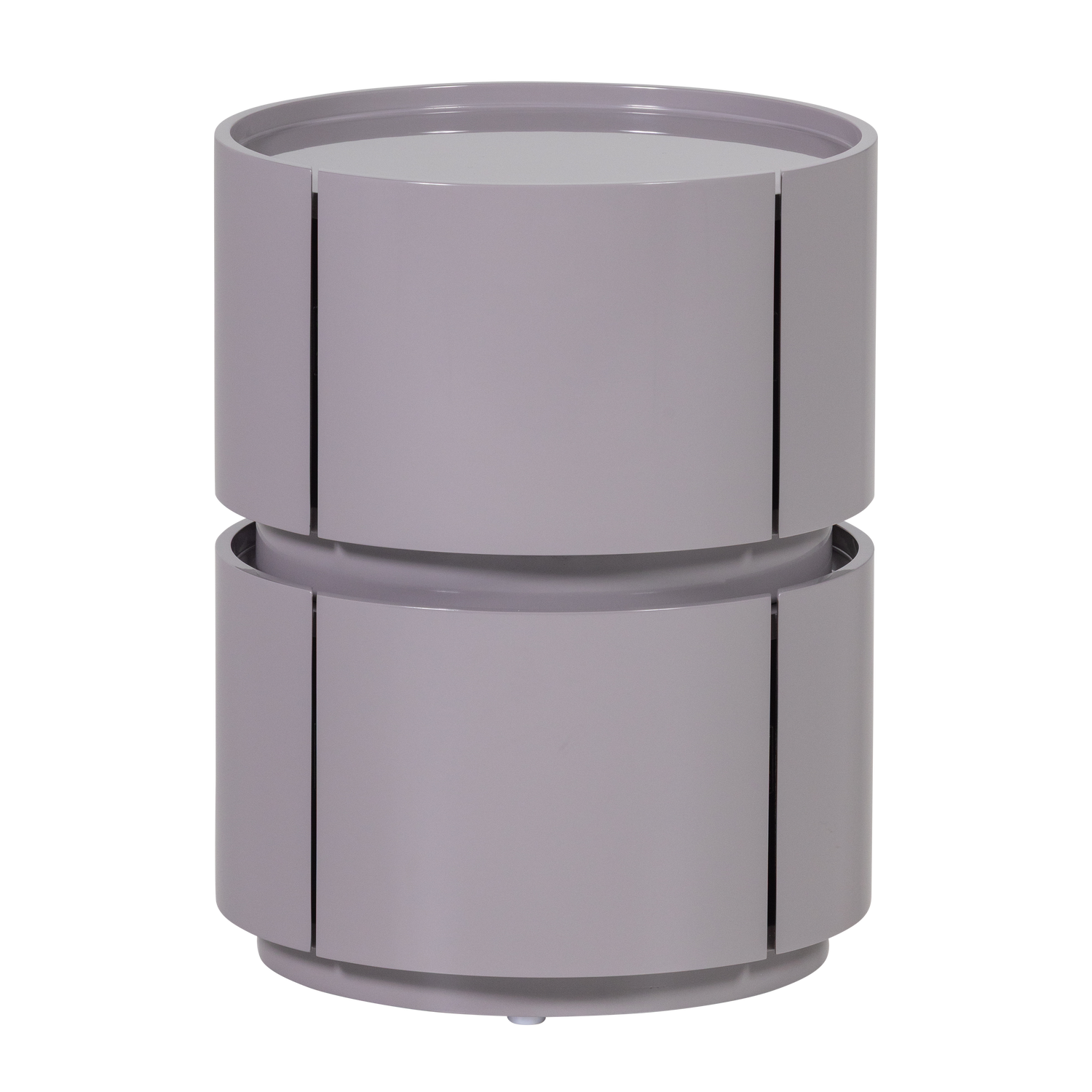 LUNEX LADEKAST/NACHTKASTJE HOUT HOOGGLANS LICHTGRIJS [fsc]