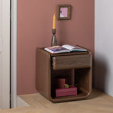 ELURA LADEKAST/NACHTKASTJE 1 LADE HOUT FINEER BRUIN