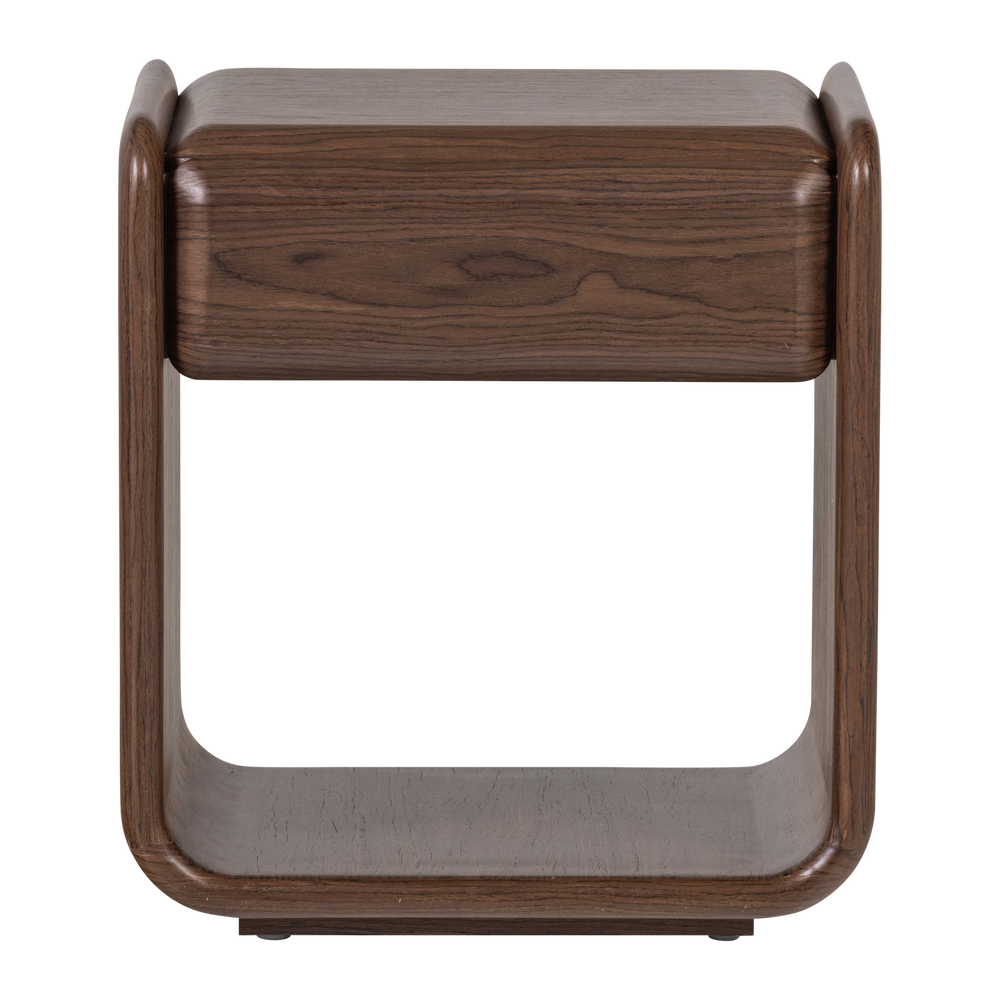 ELURA LADEKAST/NACHTKASTJE 1 LADE HOUT FINEER BRUIN