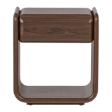 ELURA LADEKAST/NACHTKASTJE 1 LADE HOUT FINEER BRUIN