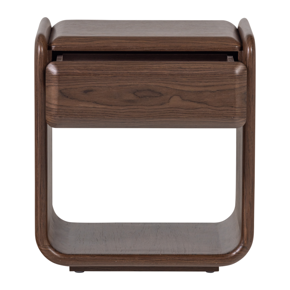 ELURA LADEKAST/NACHTKASTJE 1 LADE HOUT FINEER BRUIN