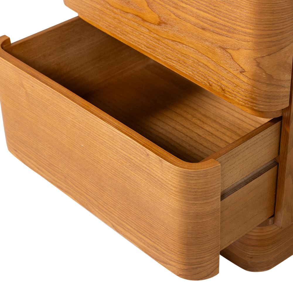 FEJO LADEKAST/NACHTKASTJE 2 LADES MDF BRUIN [fsc]