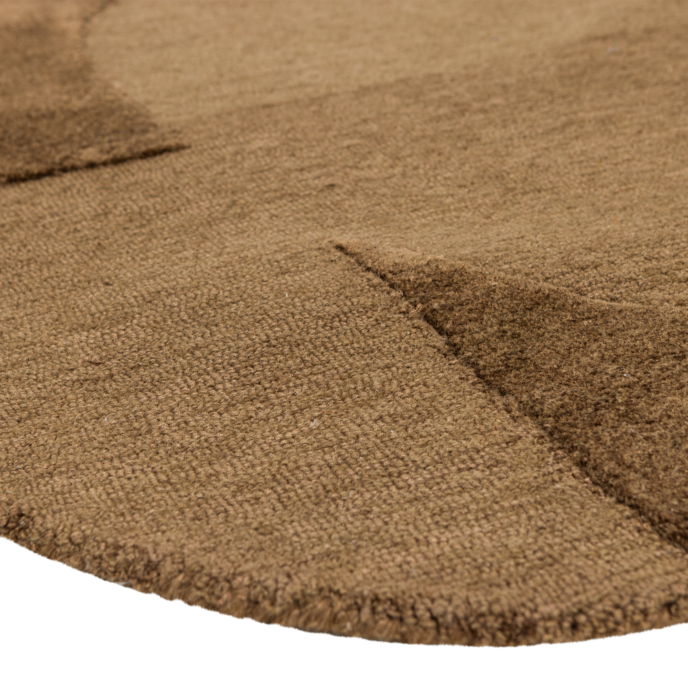 LIVO VLOERKLEED VISCOSE/WOL BRUIN 170x240 CM