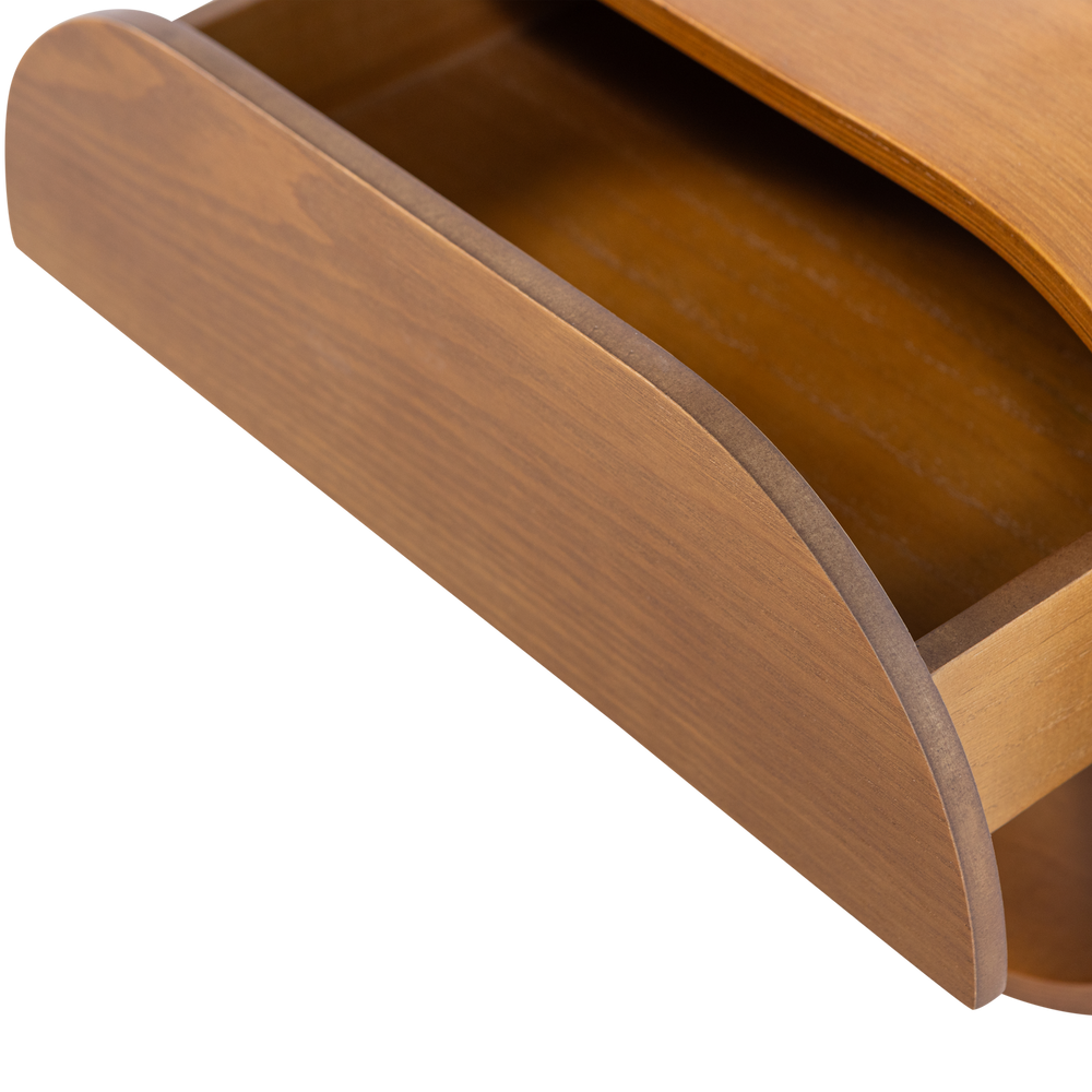 MOMO HANGEND LADEKAST/NACHTKASTJE HOUT BRUIN [fsc]