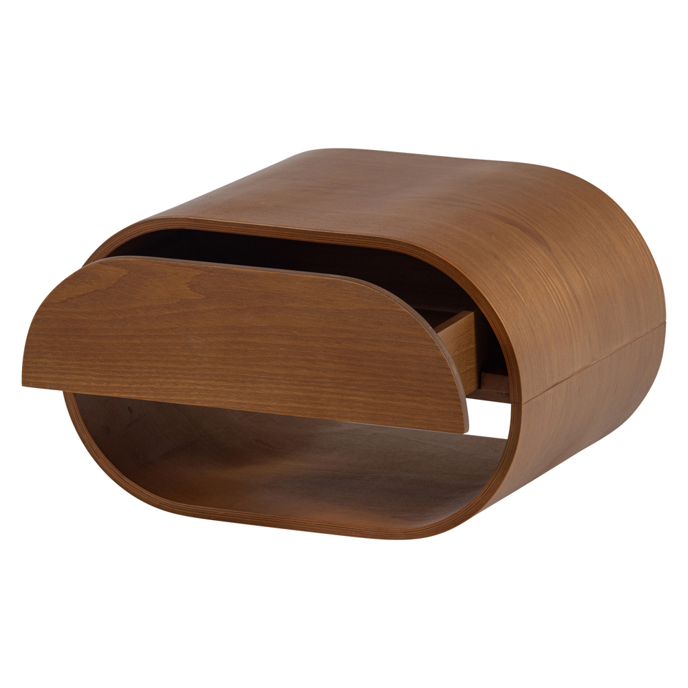 MOMO HANGEND LADEKAST/NACHTKASTJE HOUT BRUIN [fsc]