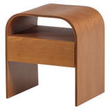 MOMO NACHTKASTJE/BIJZETTAFEL HOUT BRUIN [fsc]