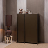 BROCK 2-DEURS KAST ESSEN FINEER MIDDENBRUIN [fsc]